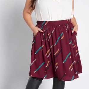 Casual Creativity Pocketed Skirt